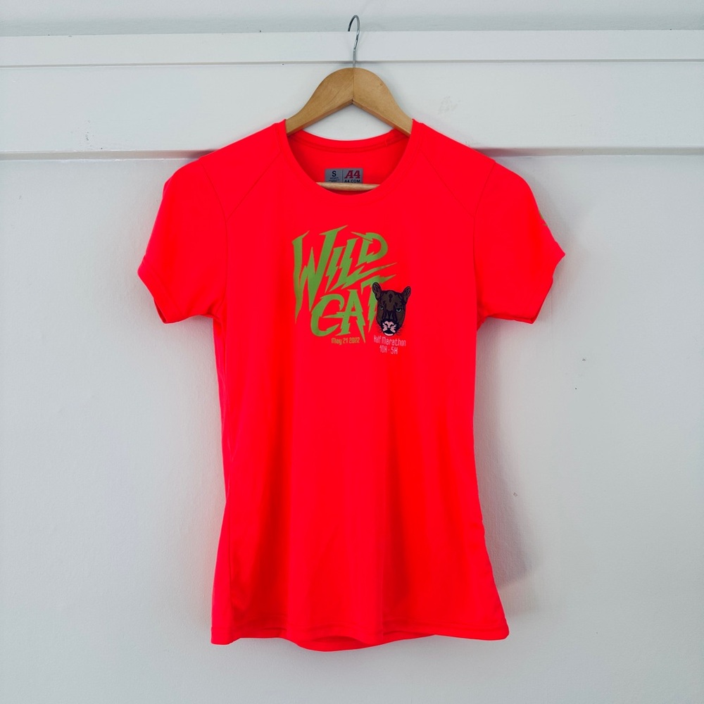 Flouro Pink Brazen Racing 2022 Wildcat Trail Half Marathon Women’s Tech Tee